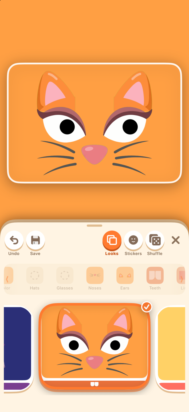 Or pick a whole look screen